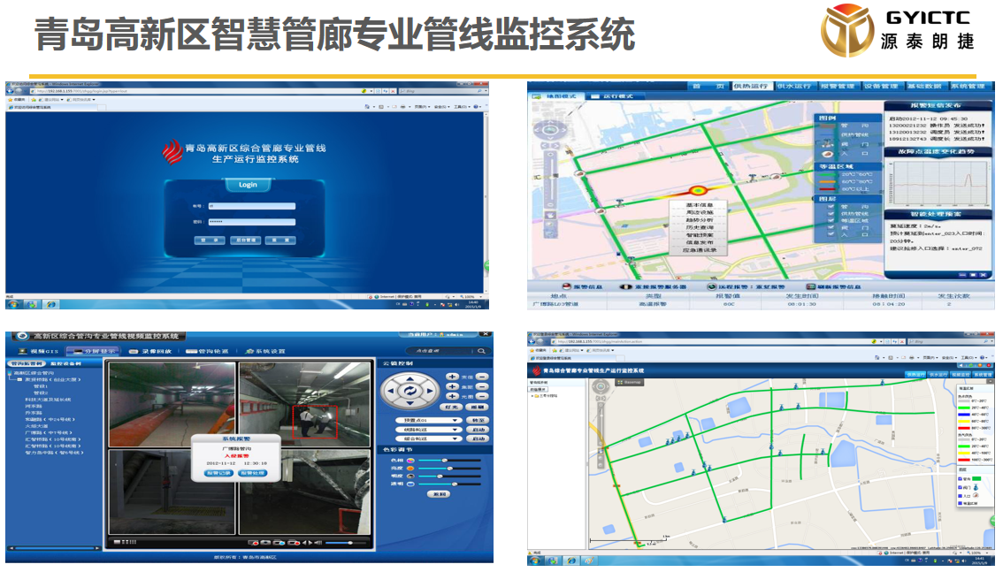 青岛高新区智慧管廊专业管线监控系统